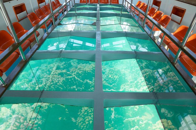 Glass-bottom boat allowing non-swimmers to view coral without entering the water