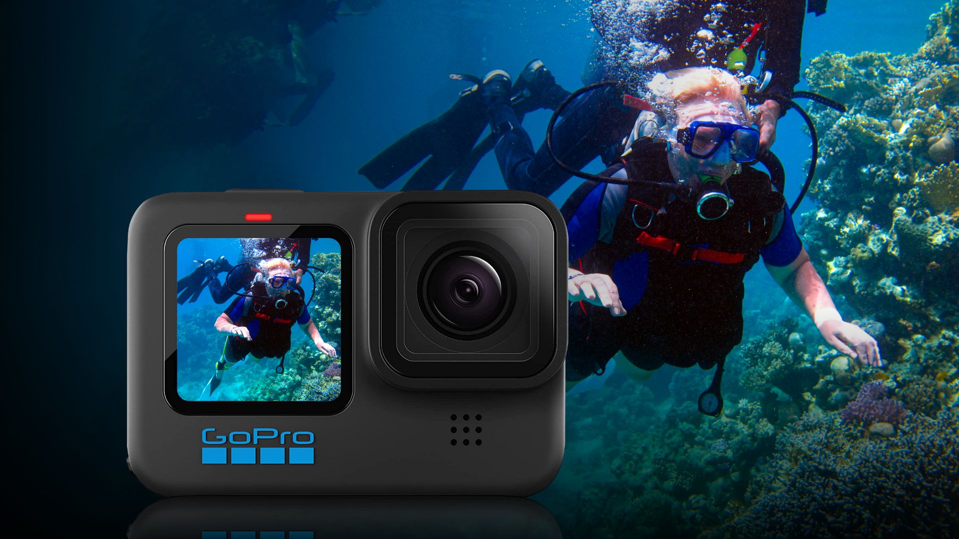 Waterproof GoPro camera for capturing underwater moments on the boat trip