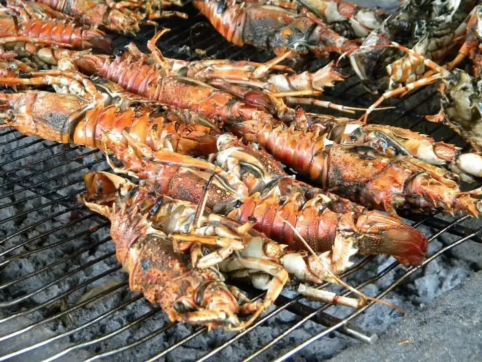 Swahili seafood lunch served on Waka Waka Island