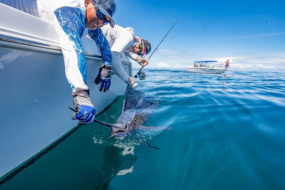 Catch and release of billfish during deep sea fishing in Watamu