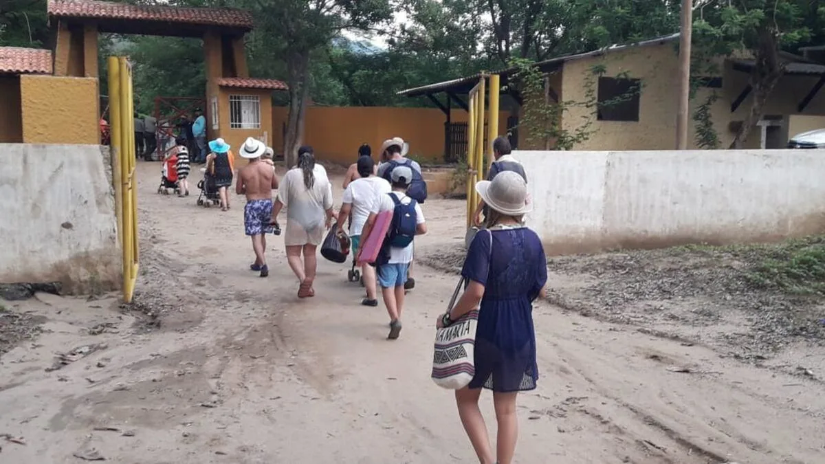 Visitors arriving at Watamu Marine National Park in Kenya