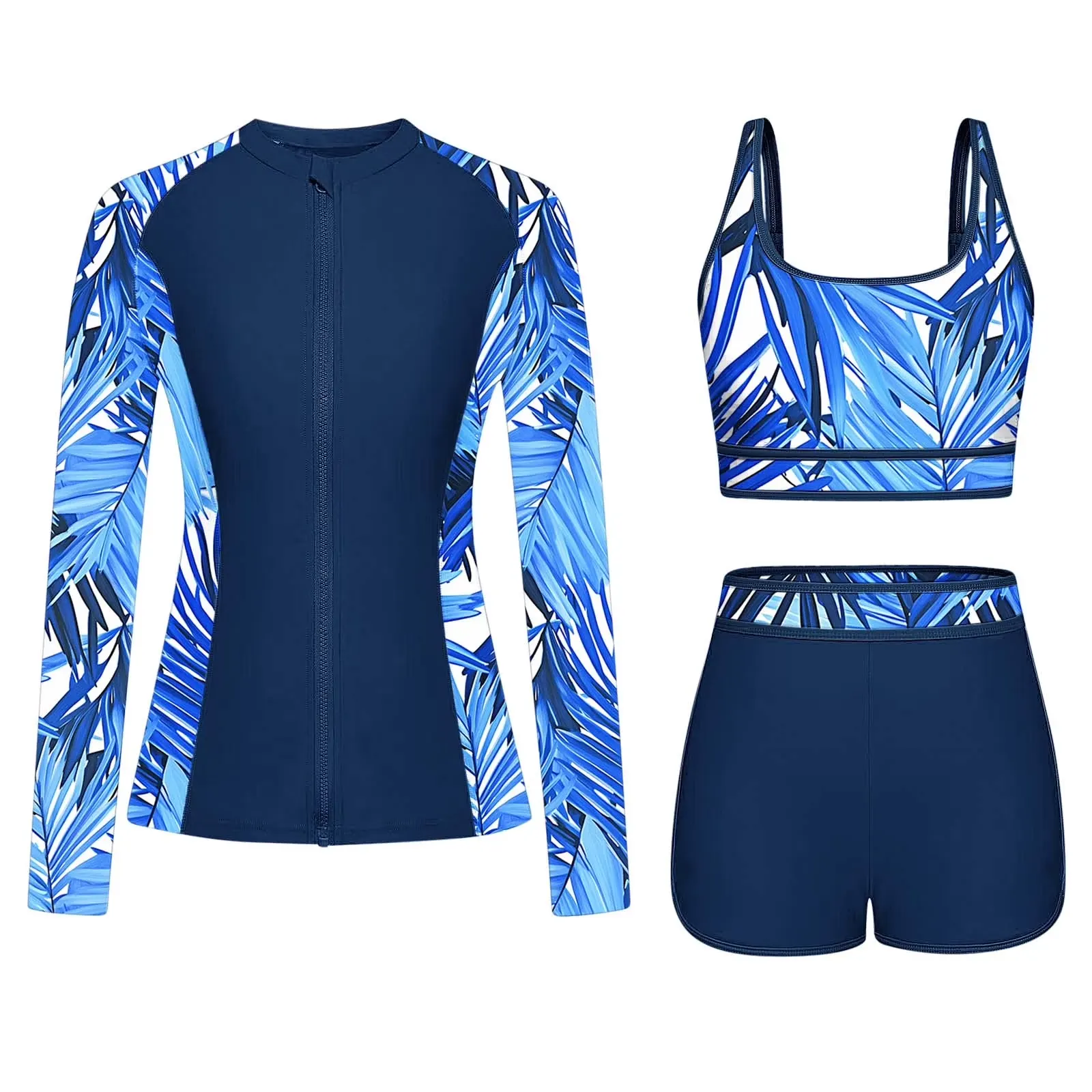 Swimsuit with a long-sleeved rash guard, ideal attire for a Watamu boat trip