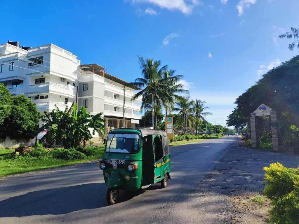 Tuk-tuk transport used for hotel transfers in Watamu Kenya